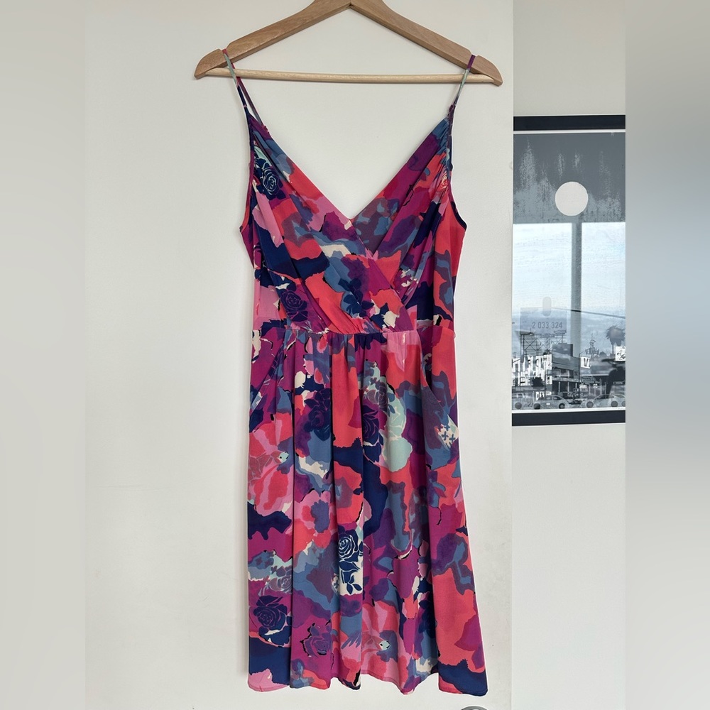 Yumi Kim spaghetti strap floral mini fit & flare dress
